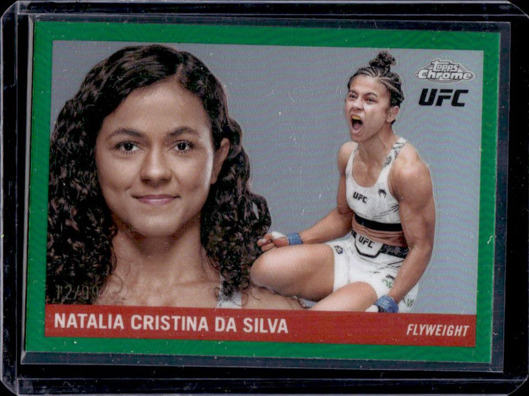 Natalia Cristina da Silva 2025 Topps Chrome UFC #55T-5 1955 Topps - Green Refractor /99 RAW