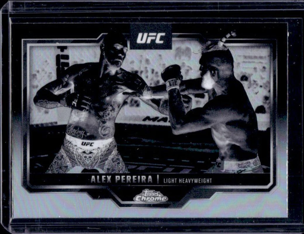 Alex Pereira 2025 Topps Chrome UFC #2 Negative Refractor RAW