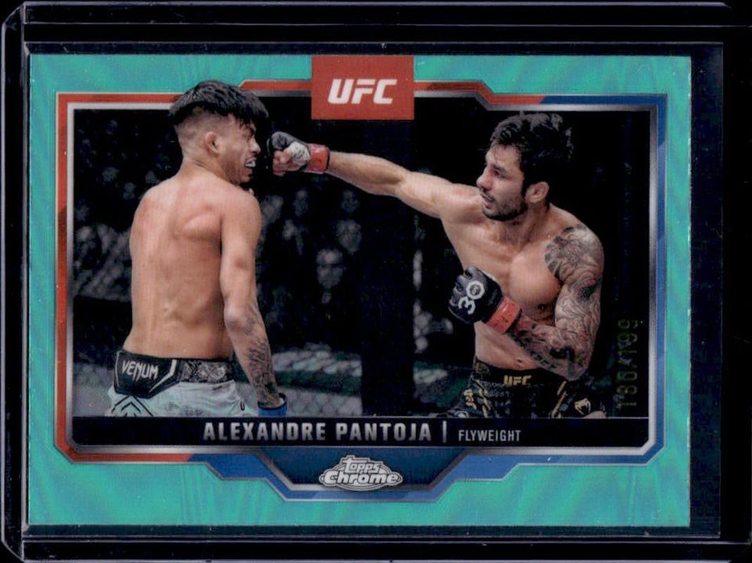 Alexandre Pantoja 2025 Topps Chrome UFC #188 Aqua Refractor /199 RAW
