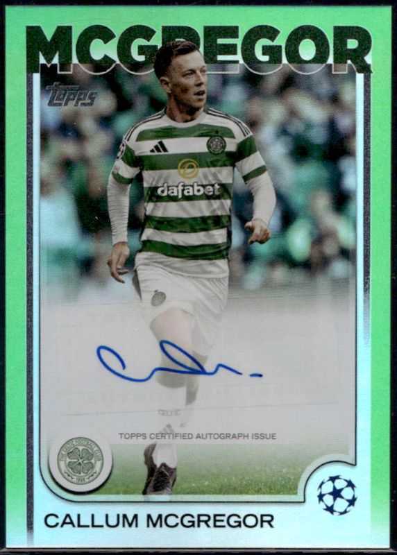 2024 Topps UEFA Club Competitions #A-CM Base Autographs - Neon Green Foilboard /199