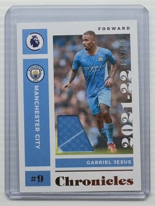 Gabriel Jesus 2021 Chronicles #16 Chronicles Premier League Memorabilia /199 RAW