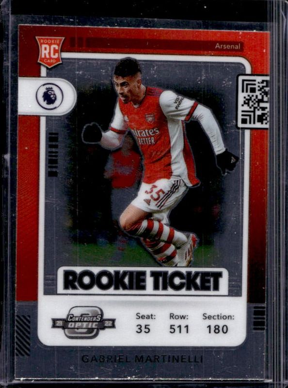 Gabriel Martinelli 2021 Chronicles #293 Contenders Optic Rookie Ticket Premier League RAW