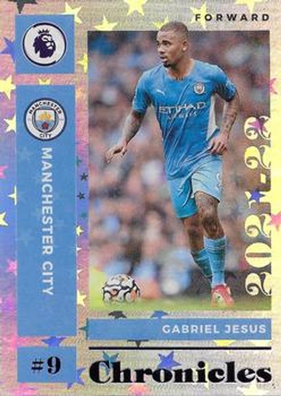 Gabriel Jesus 2021 Chronicles #16 Chronicles Premier League Purple - Astro RAW