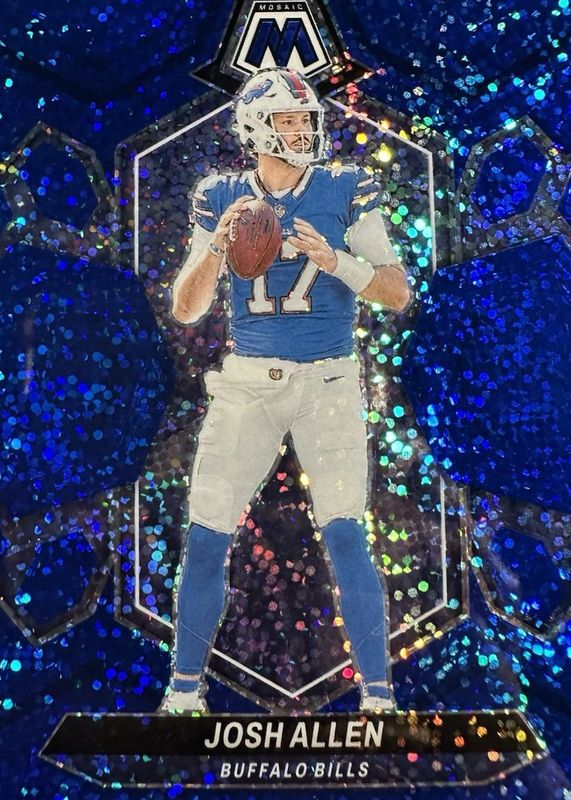 Josh Allen 2024 Mosaic #22 Blue Sparkle /96 RAW