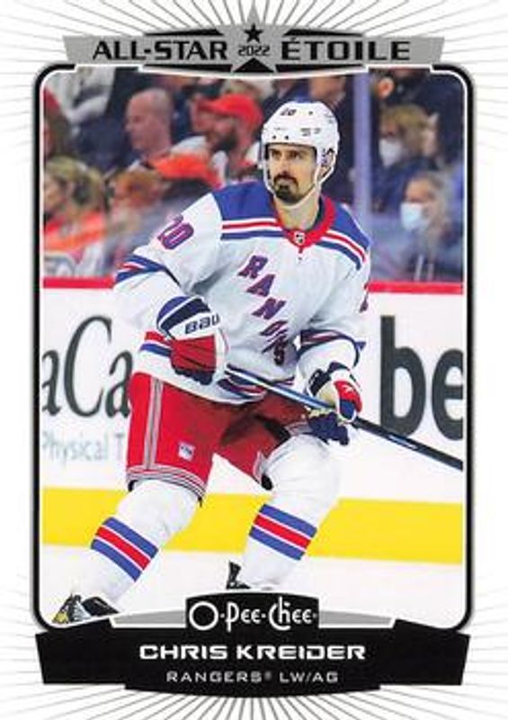 Chris Kreider 2022 O-Pee-Chee #539 Base RAW