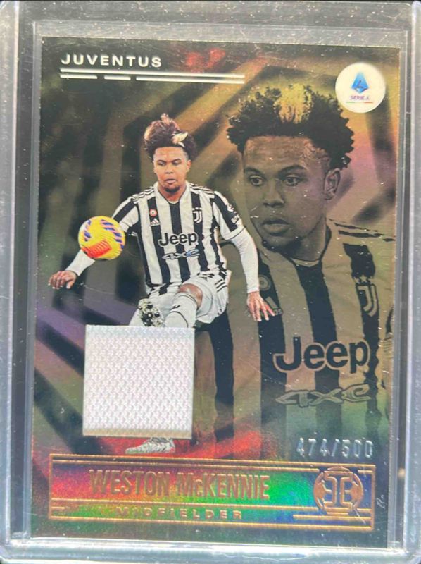 Weston McKennie 2021 Chronicles #185 Illusions Serie A Memorabilia /49 RAW