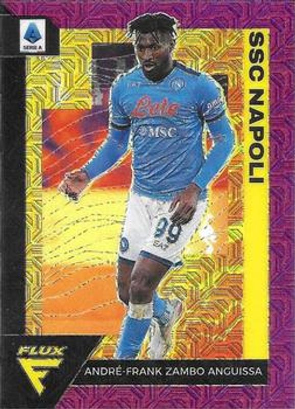 Andre-Frank Zambo Anguissa 2021 Chronicles #284 Flux Serie A - Purple Mojo RAW
