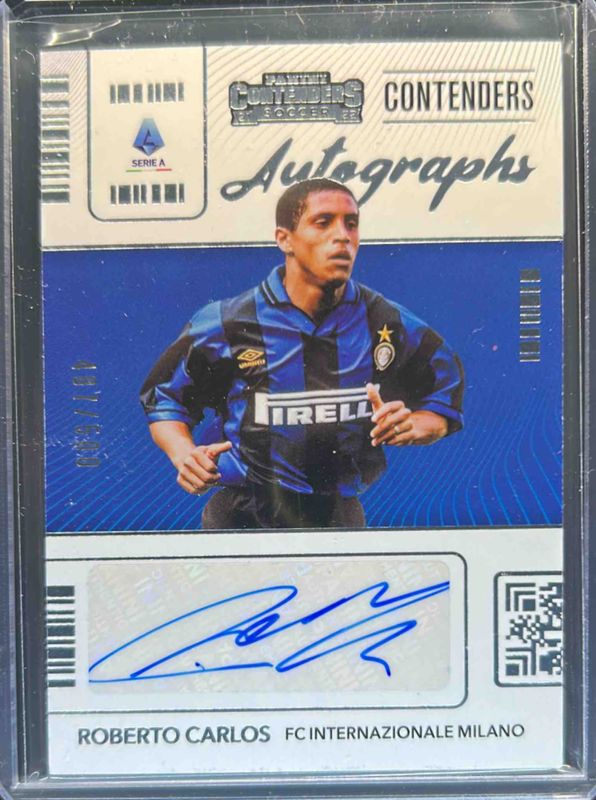 Roberto Carlos 2021 Chronicles #CA-RC Contenders Autographs Serie A /500 RAW