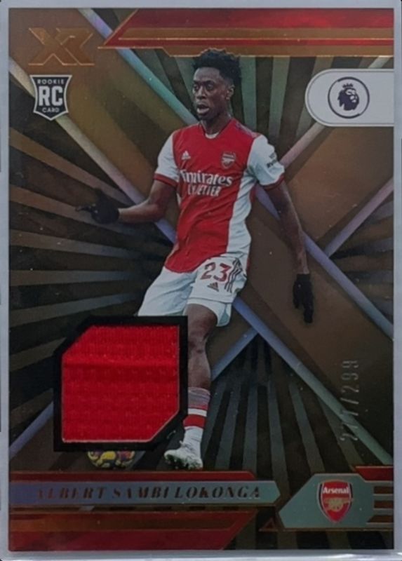 Albert Sambi Lokonga 2021 Chronicles #101 XR Premier League Memorabilia /299 Rookie RAW