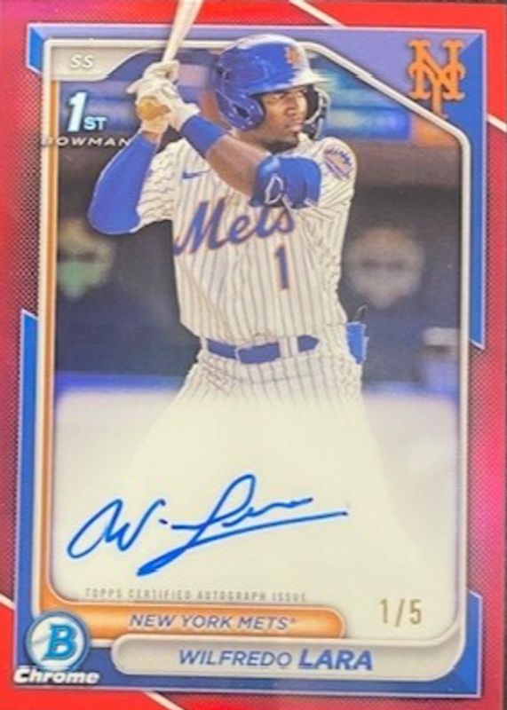 2024 Bowman Chrome #CPA-WL Prospect Auto - Red Refractor /5 (1st)