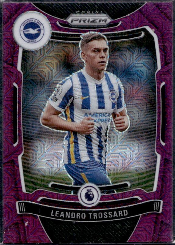 Leandro Trossard 2021 Chronicles #212 Premier League - Purple Mojo RAW