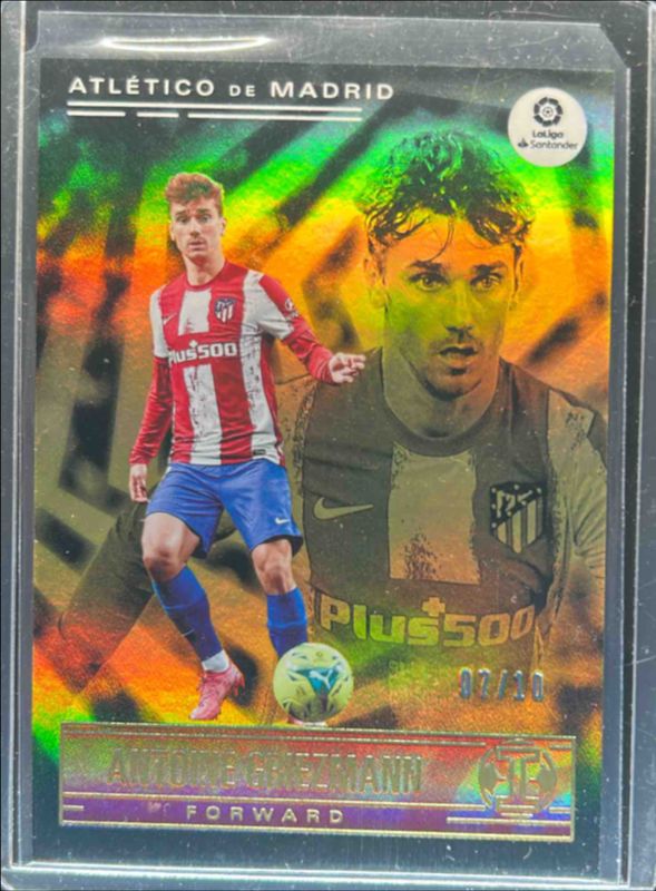 Antoine Griezmann 2021 Chronicles #172 Illusions La Liga Trophy Collection - Gold /10 RAW