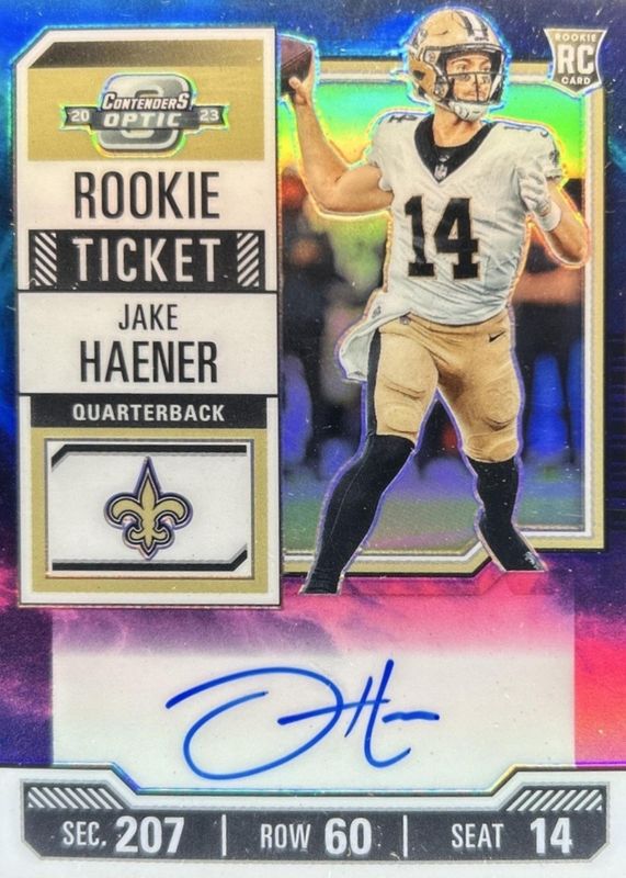 2023 Contenders Optic #113 Rookie Ticket Auto - Nebula /2