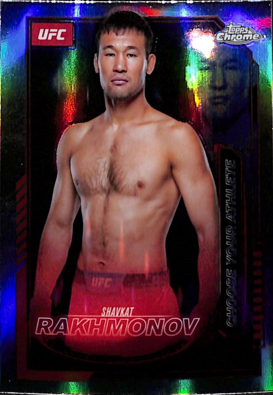Shavkat Rakhmonov 2025 Topps Chrome UFC #MCL-17 Mission Control - Refractor RAW