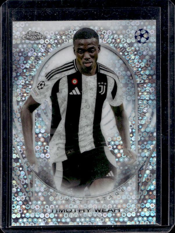 Timothy Weah 2024 Topps UEFA Club Competitions #USC-26 Ultimate Stage Chrome RAW