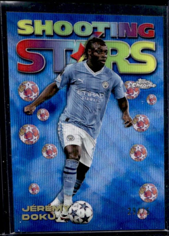 2023 Topps Chrome UEFA Club Competitions #98-14 1998 Topps Chrome Shooting Stars - Blue Wave Refractor /75