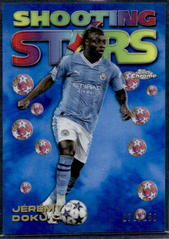 2023 Topps Chrome UEFA Club Competitions #98-14 1998 Topps Chrome Shooting Stars - Blue Refractor /150