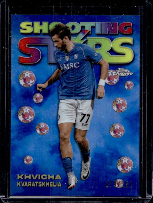 2023 Topps Chrome UEFA Club Competitions #98-6 1998 Topps Chrome Shooting Stars - Blue Refractor /150