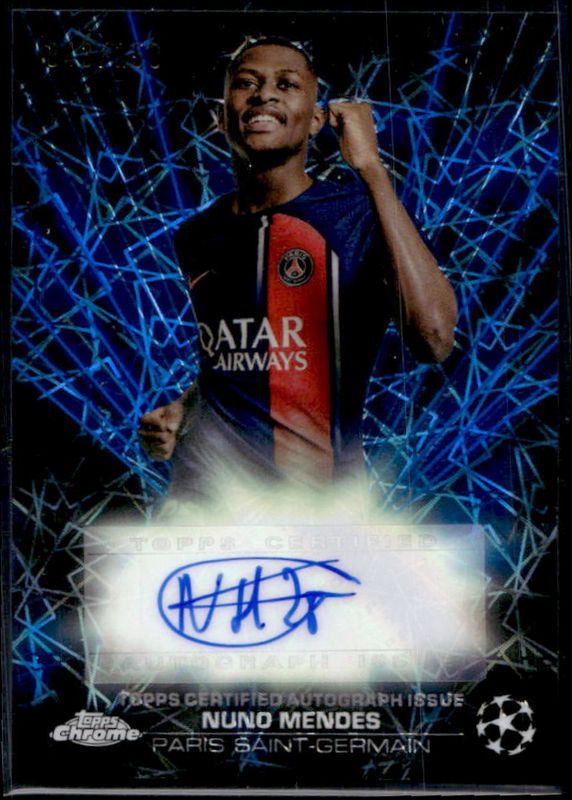 2023 Topps Chrome UEFA Club Competitions #BLA-NM Black Lazer Autographs - Black Blue Refractor /150