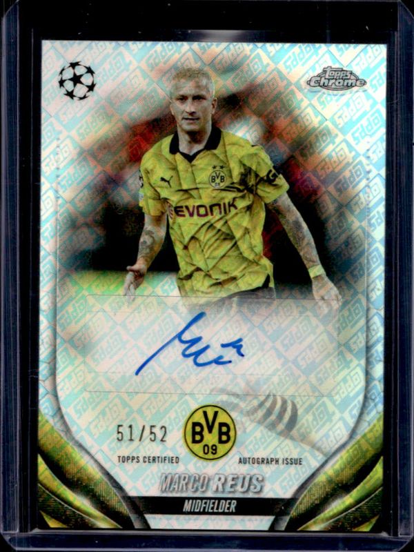 2023 Topps Chrome UEFA Club Competitions #CA-MR Chrome Autographs - ToppsFractor /52