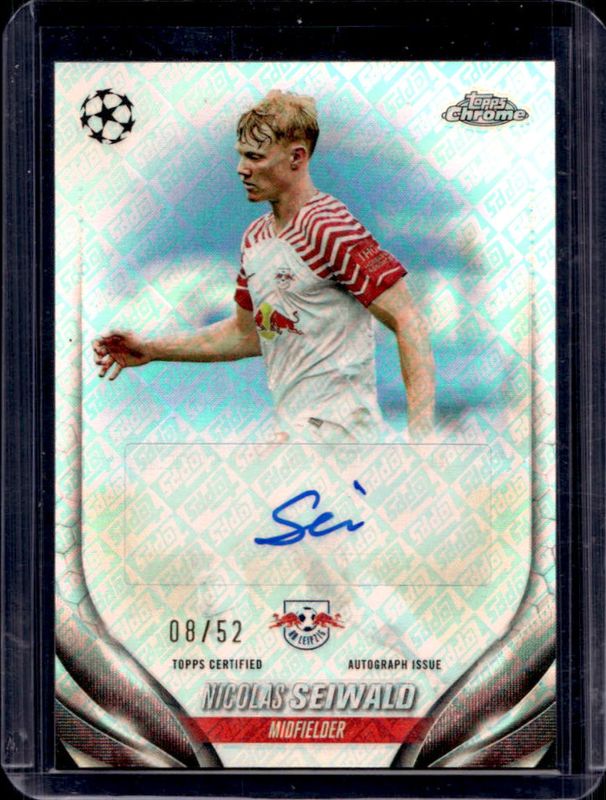 2023 Topps Chrome UEFA Club Competitions #CA-NS Chrome Autographs - ToppsFractor /52