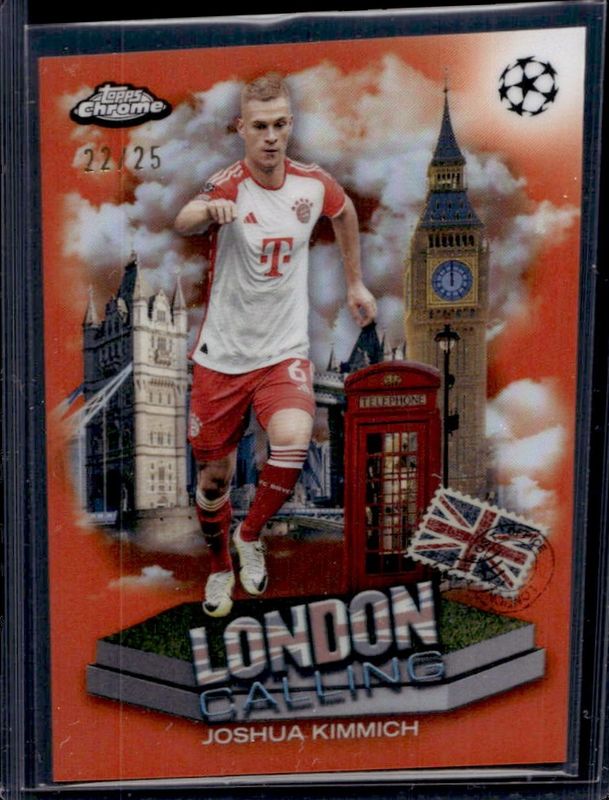 2023 Topps Chrome UEFA Club Competitions #LC-6 London Calling - Orange Refractor /25