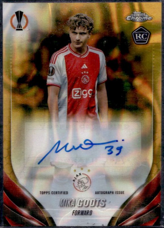 2023 Topps Chrome UEFA Club Competitions #CA-MG Chrome Autographs - Gold Lava
