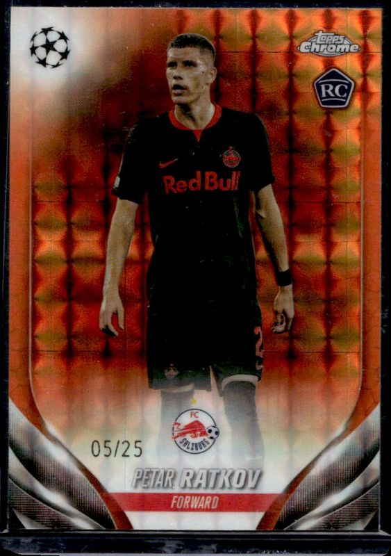 2023 Topps Chrome UEFA Club Competitions #153 Orange Geometric Refractor /25