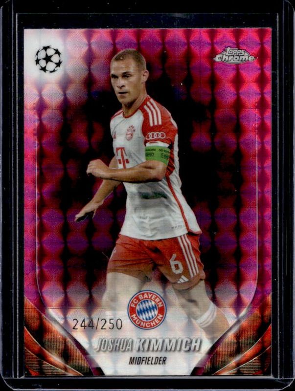 2023 Topps Chrome UEFA Club Competitions #72 Pink Geometric Refractor /250