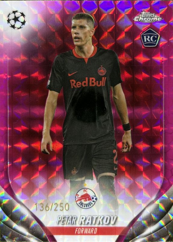 2023 Topps Chrome UEFA Club Competitions #153 Pink Geometric Refractor /250