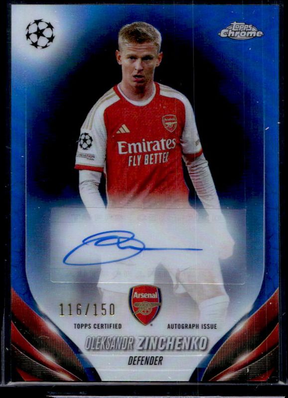 2023 Topps Chrome UEFA Club Competitions #CA-OZ Chrome Autographs - Blue Refractor /150