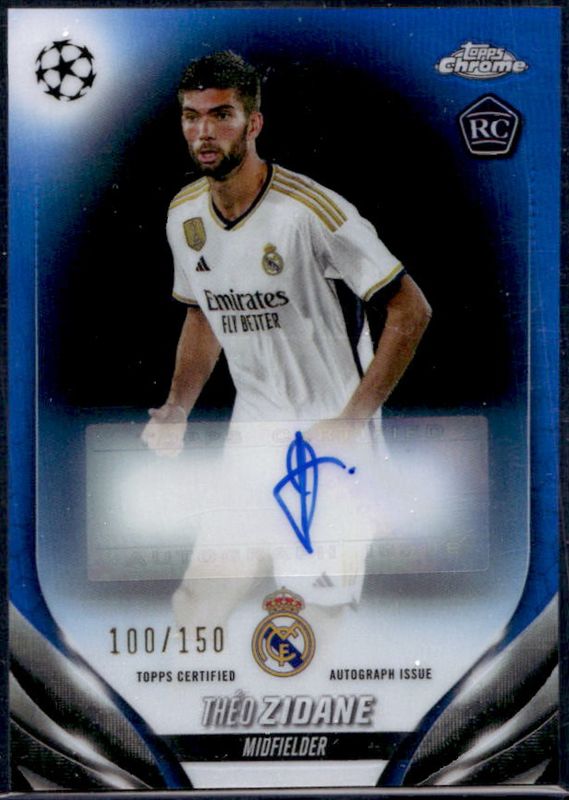 2023 Topps Chrome UEFA Club Competitions #CA-TZ Chrome Autographs - Blue Refractor /150