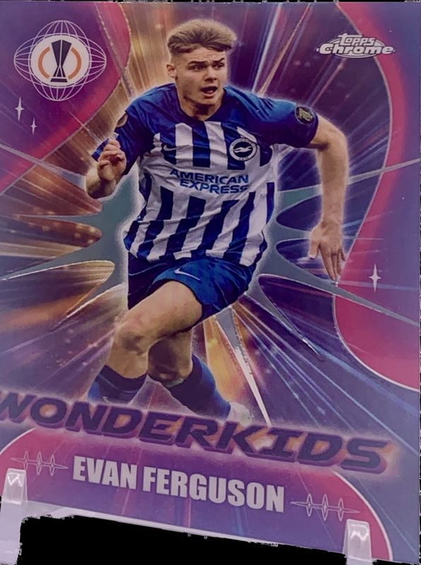 Evan Ferguson 2023 Topps Chrome UEFA Club Competitions #WK-4 Wonderkids RAW