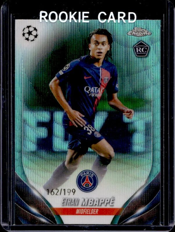2023 Topps Chrome UEFA Club Competitions #91 Aqua Wave Refractor /199