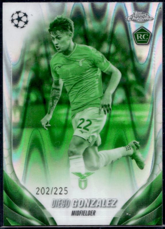 2023 Topps Chrome UEFA Club Competitions #125 Night Vision RayWave Refractor /225