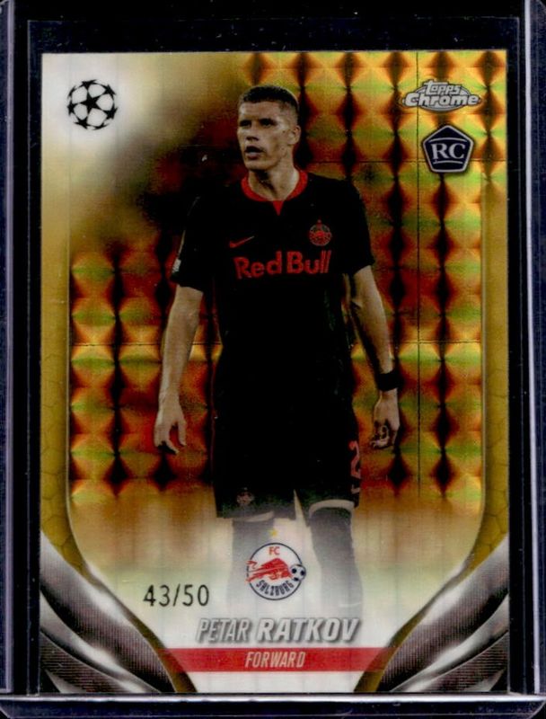 2023 Topps Chrome UEFA Club Competitions #153 Gold Geometric Refractor /50