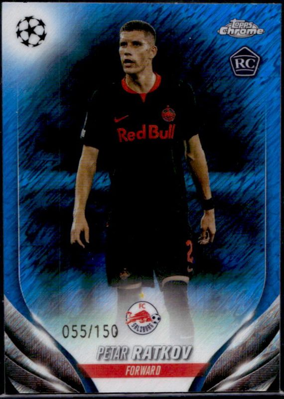 2023 Topps Chrome UEFA Club Competitions #153 Blue Shimmer Refractor /150