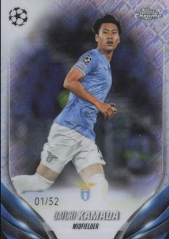 Daichi Kamada 2023 Topps Chrome UEFA Club Competitions #17 Toppsfractor /52 RAW