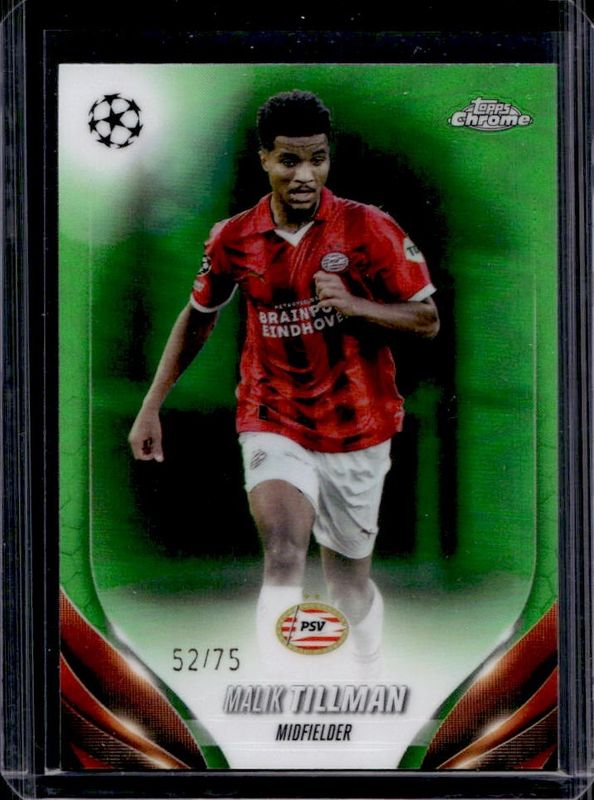 2023 Topps Chrome UEFA Club Competitions #142 Green Refractor /75