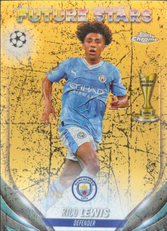 Rico Lewis 2023 Topps Chrome UEFA Club Competitions #105 XI /11 RAW