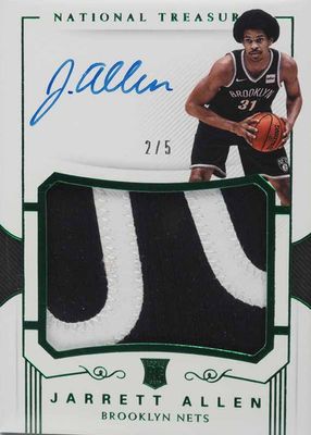 2017 National Treasures #122 Rookie Patch Auto - Emerald /5