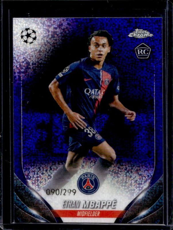 2023 Topps Chrome UEFA Club Competitions #91 Violet Speckle Refractor /299