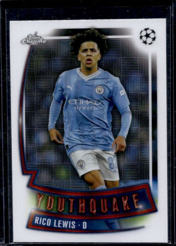 Rico Lewis 2023 Topps Chrome UEFA Club Competitions #YQ-18 Youthquake RAW