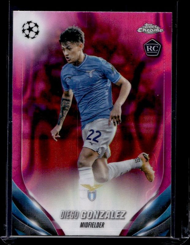 2023 Topps Chrome UEFA Club Competitions #125 Pink Lava Refractor