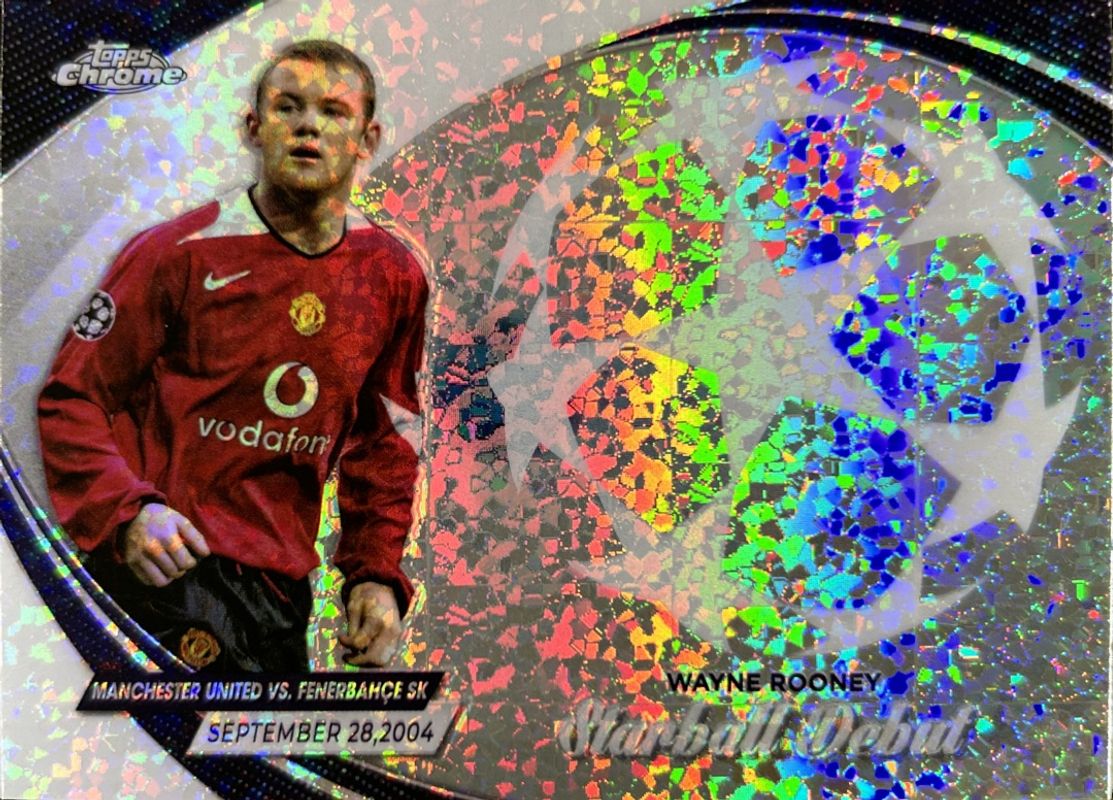 Wayne Rooney 2023 Topps Chrome UEFA Club Competitions #SD-6 Starball Debuts RAW