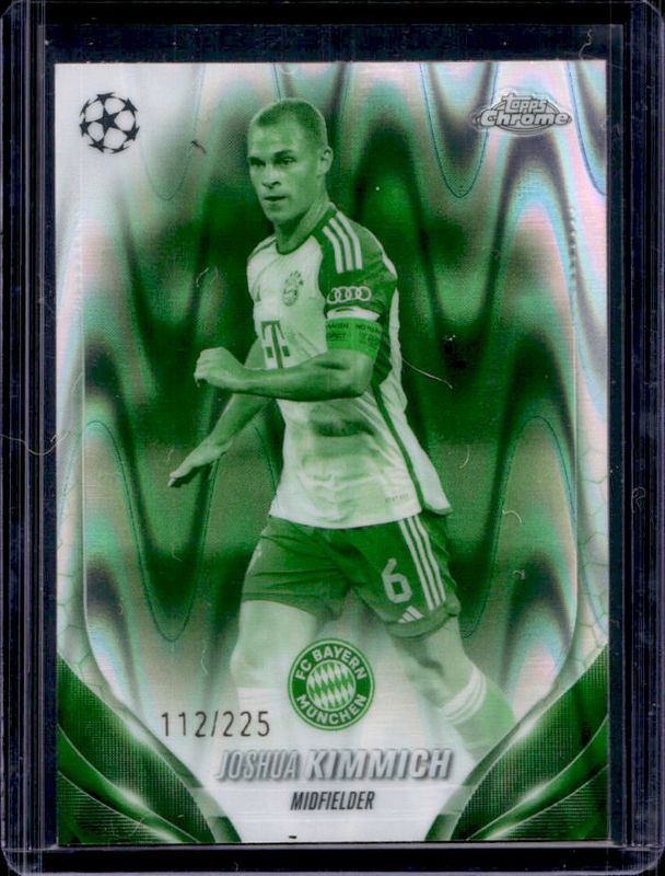 Joshua Kimmich 2023 Topps Chrome UEFA Club Competitions #72 Night Vision RayWave Refractor /225 RAW