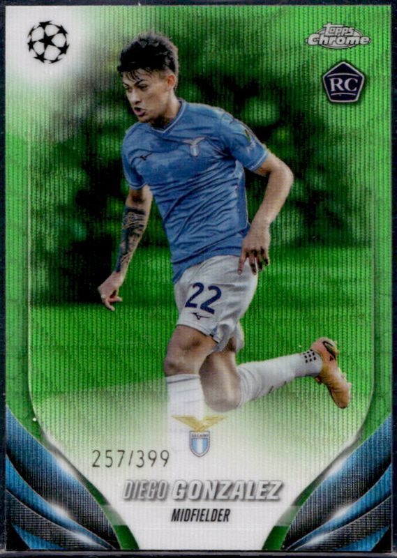 2023 Topps Chrome UEFA Club Competitions #125 Neon Green Wave Refractor /399