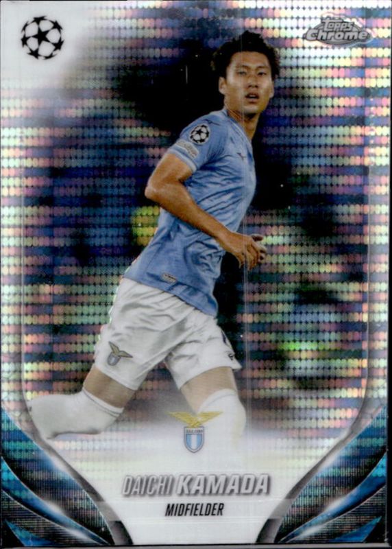 Daichi Kamada 2023 Topps Chrome UEFA Club Competitions #17 Pulsar Refractor RAW