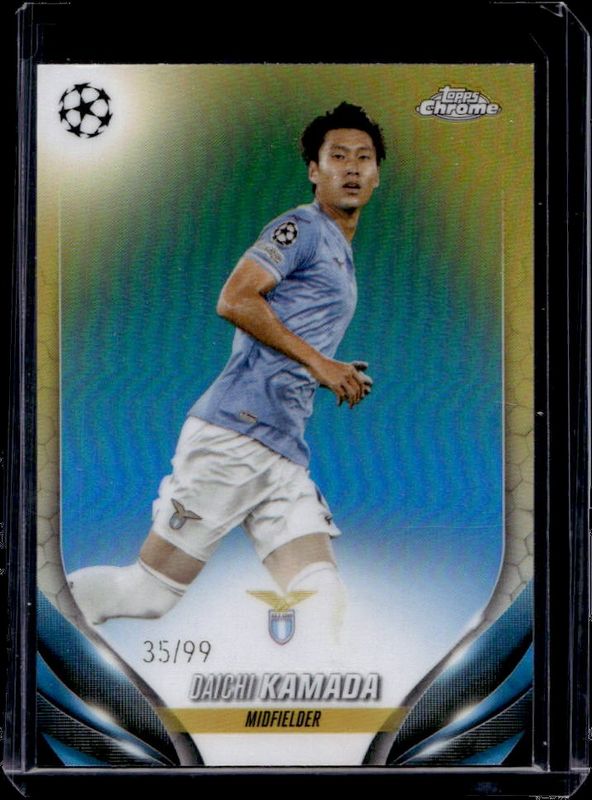 Daichi Kamada 2023 Topps Chrome UEFA Club Competitions #17 Color Match /99 RAW