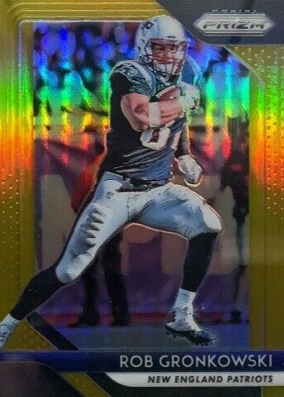 Rob Gronkowski 2018 Prizm #70 Gold /10 PSA 9